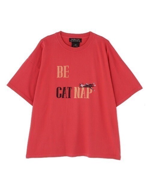 REMI RELIEF 別注20/-天竺BIGサイズTシャツ(BE CAT NAP)