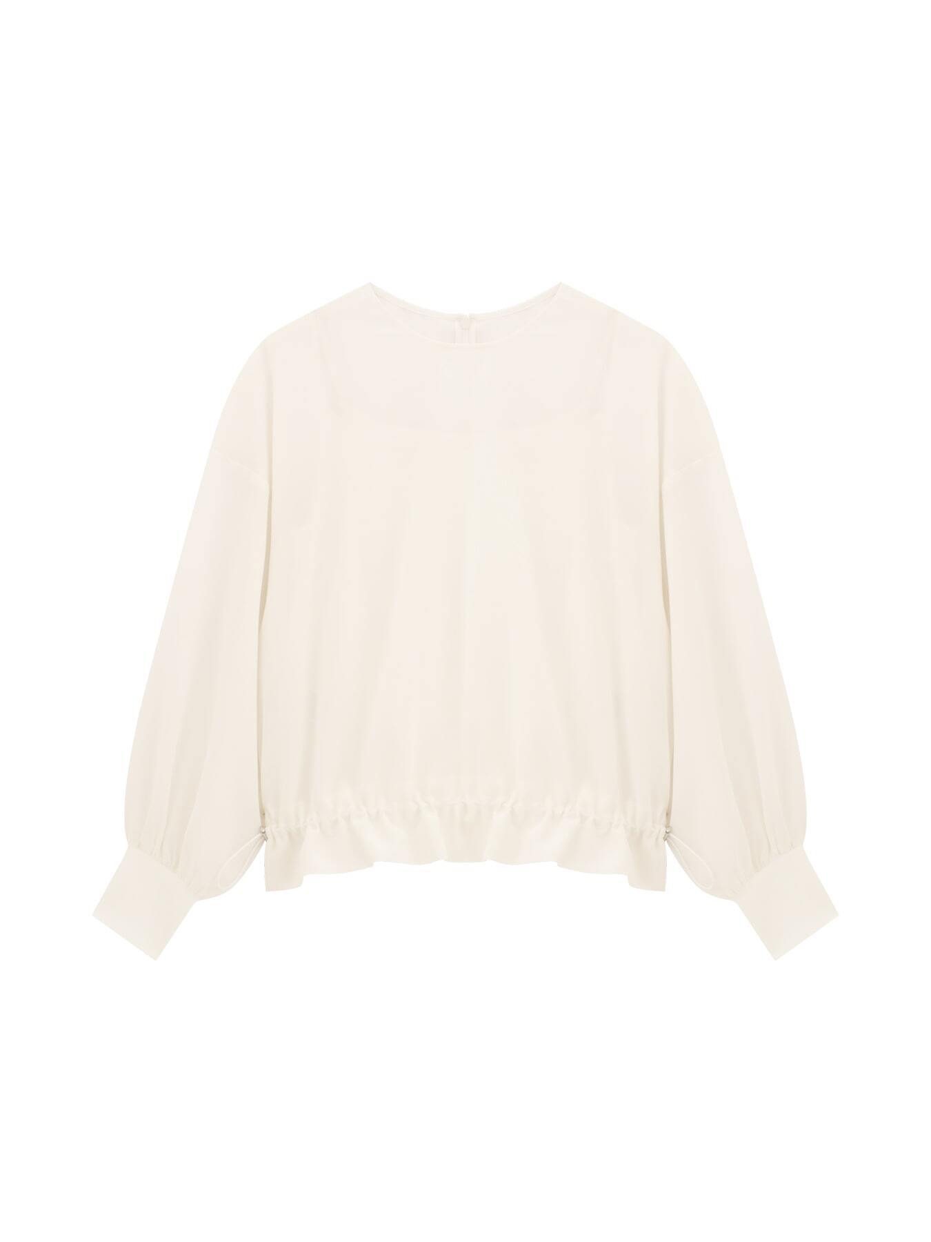 BLENHEIM ドローストリングシアーブラウス
