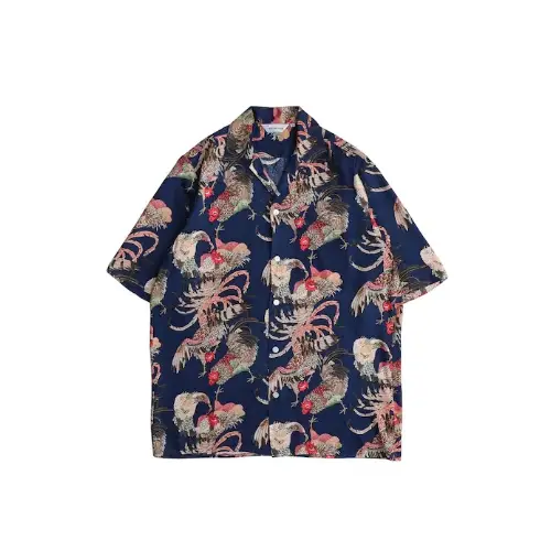 NIPOALOHA レーヨンショートスリーブアロハシャツ