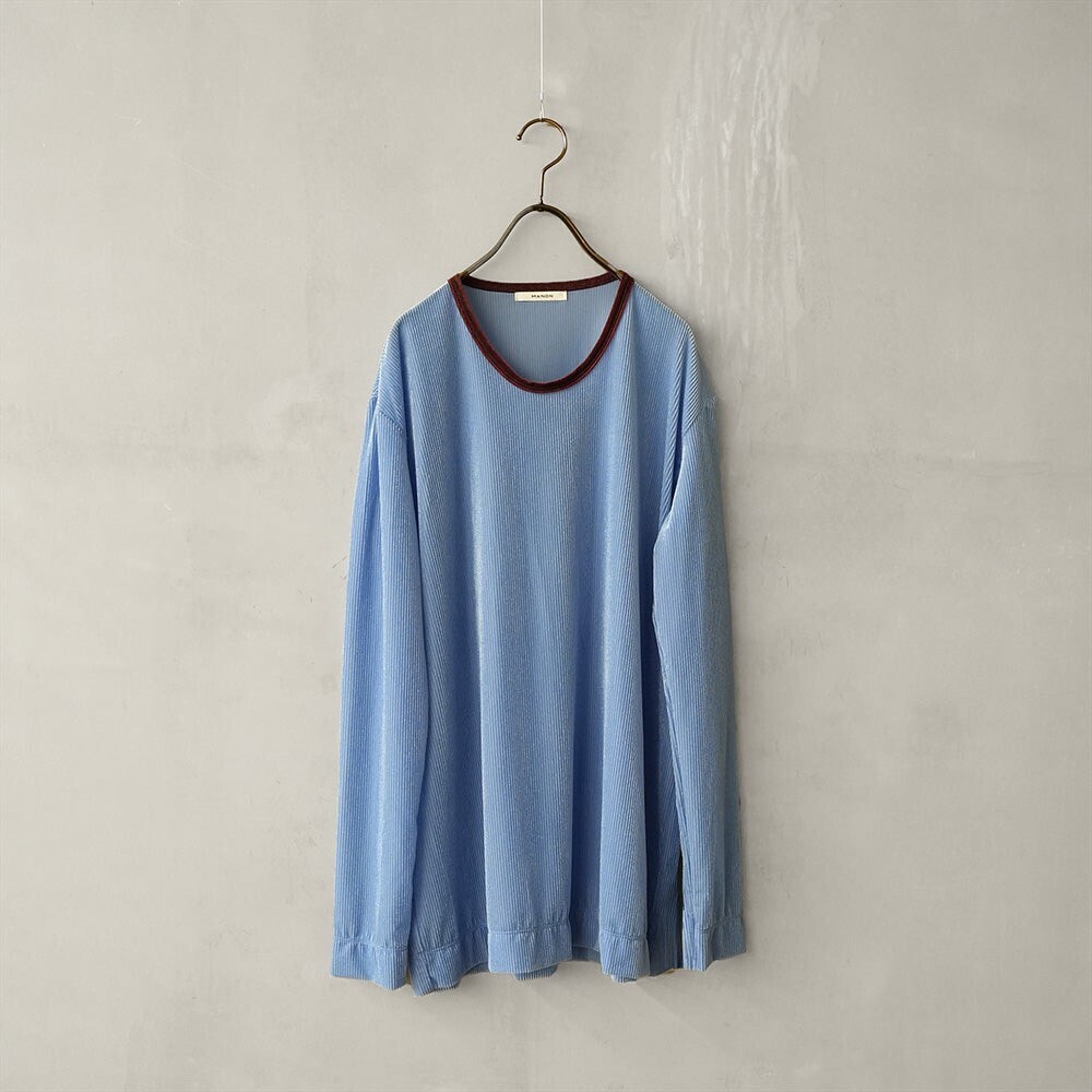MANON SHEER VELOUR BICOLOR LS TEE