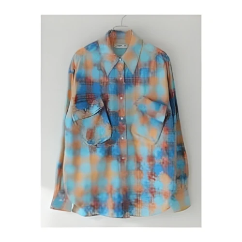 OPEN YY FADED CHECK POCKET SHIR