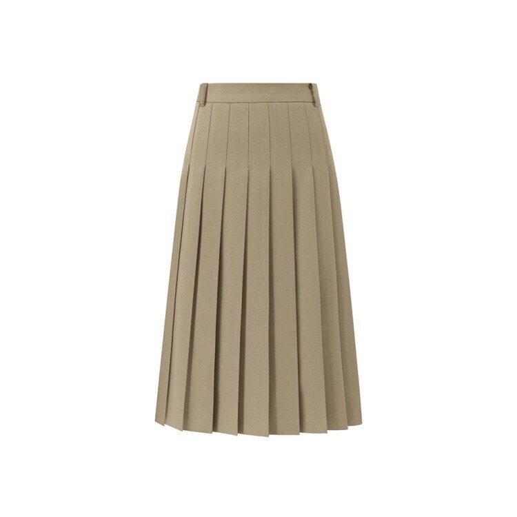 depound pleats midi skirt