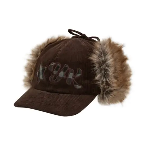 WaiKei Corduroy Check Applique Trooper Cap