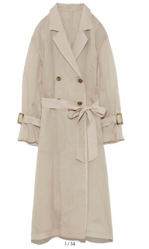 Lily Brown シースルートレンチコート