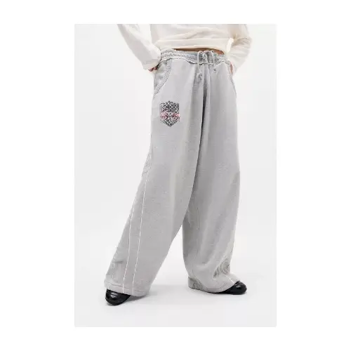 Jaded London CRYSTAL BAGGY SWEAT PANTS