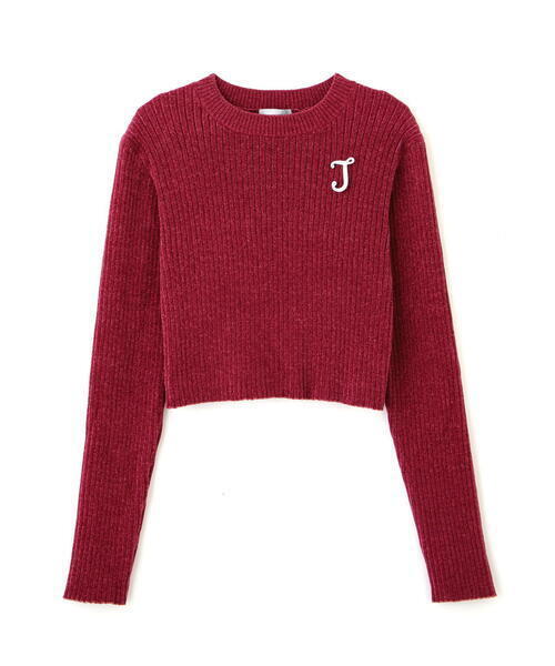 JILLSTUART ブローチツキコンパクトモールニット