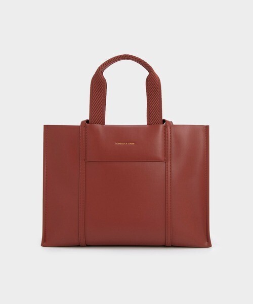 CHARLES & KEITH Shalia シャリア ラージダブルハンドルトートバッグ