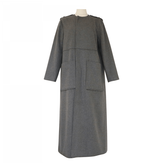 BayBee nocollar long coat(gray)