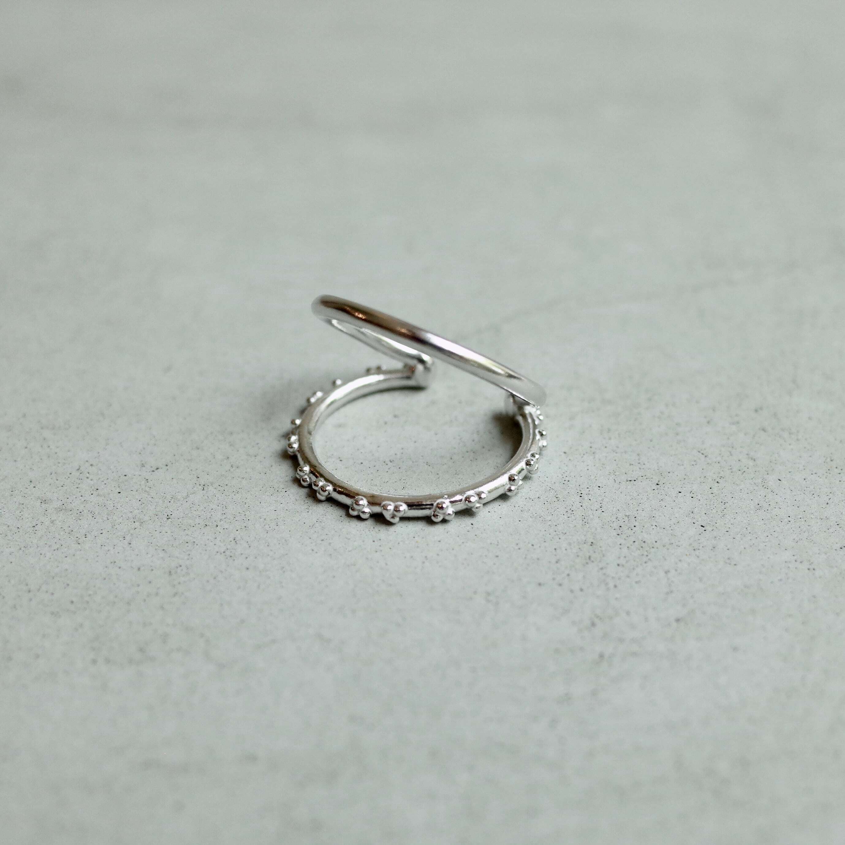 warmth Two Strands Tsubu Ring