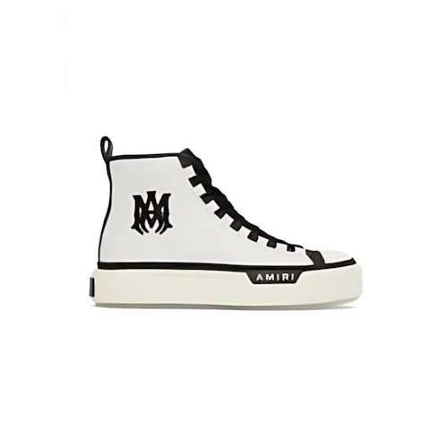 AMIRI ホワイト & ブラック M.A. Court ハイカット スニーカー