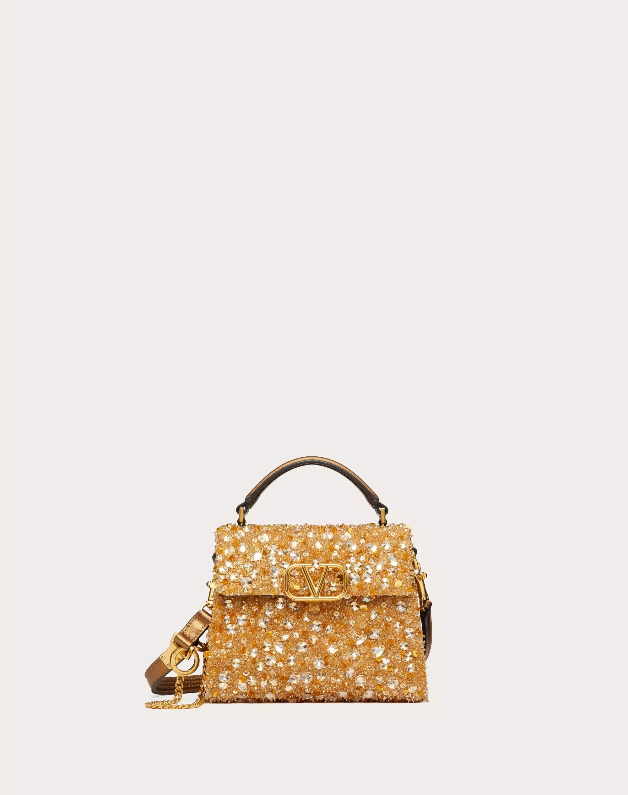 VALENTINO MINI VSLING HANDBAG WITH 3D EMBROIDERY