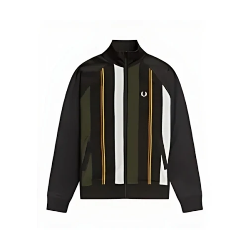 FRED PERRY Knitted Stripe Track Jacket