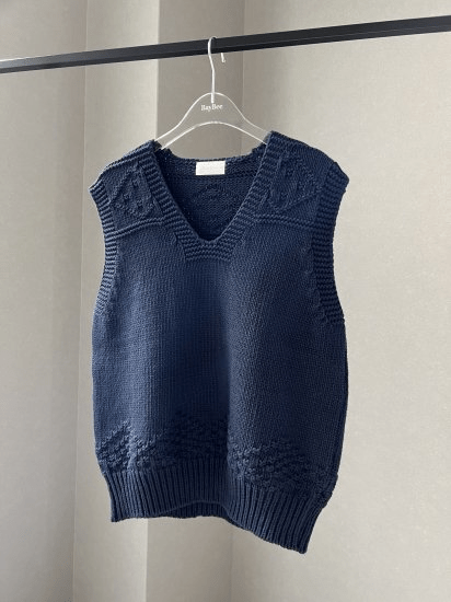 BayBee cotton vest (navy)