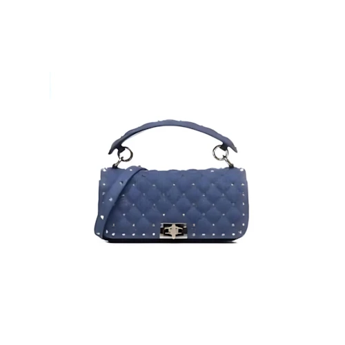 VALENTINO ロックスタッズ スパイク フォールドオーバー トップ ショルダー バッグ