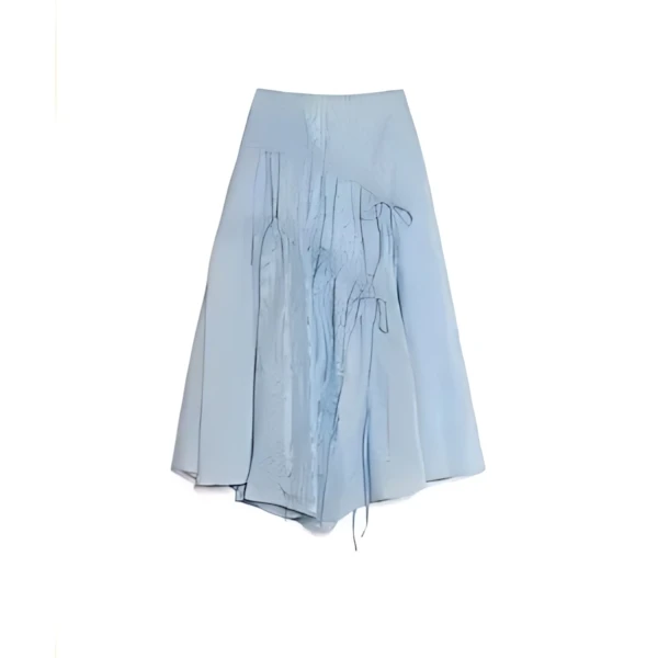 Ghospell Alina Ruched Midi Skirt