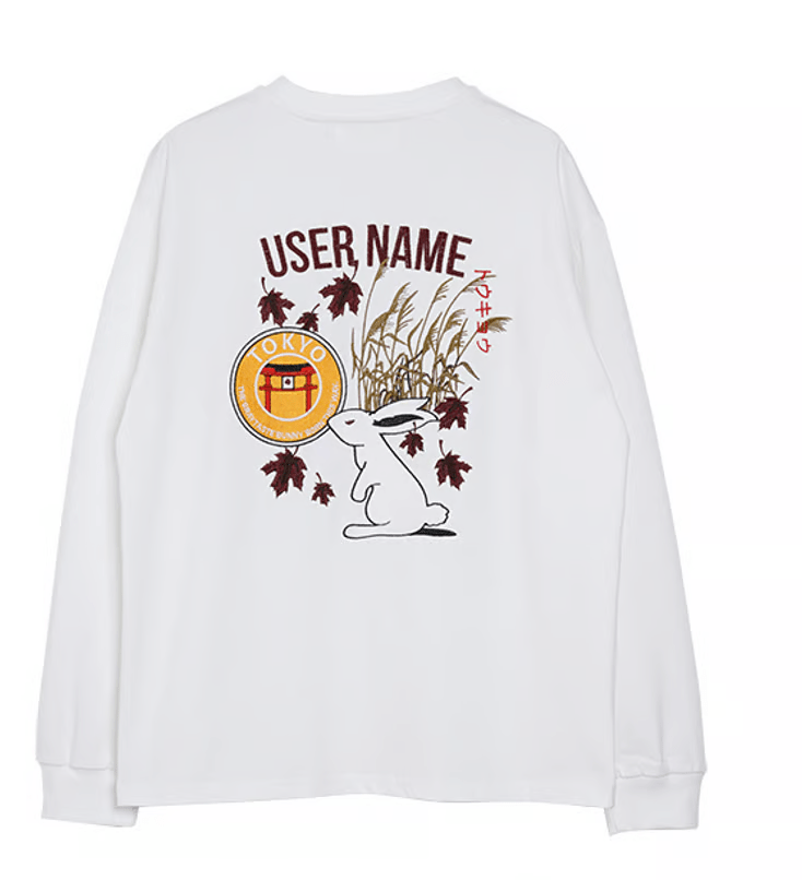 User name Tokyo Embroidery T-shirt