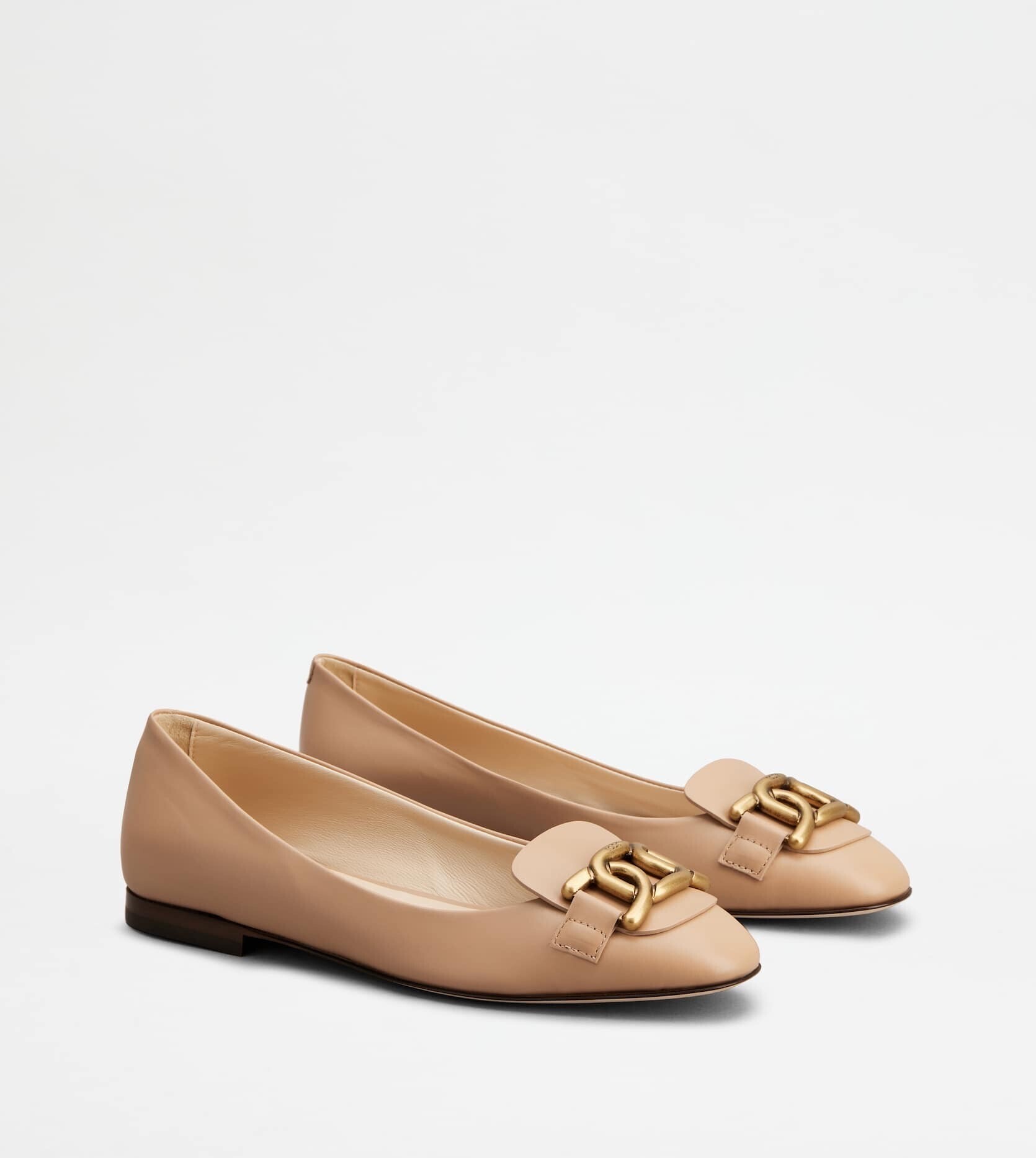TOD'S ケイト レザー バレリーナ