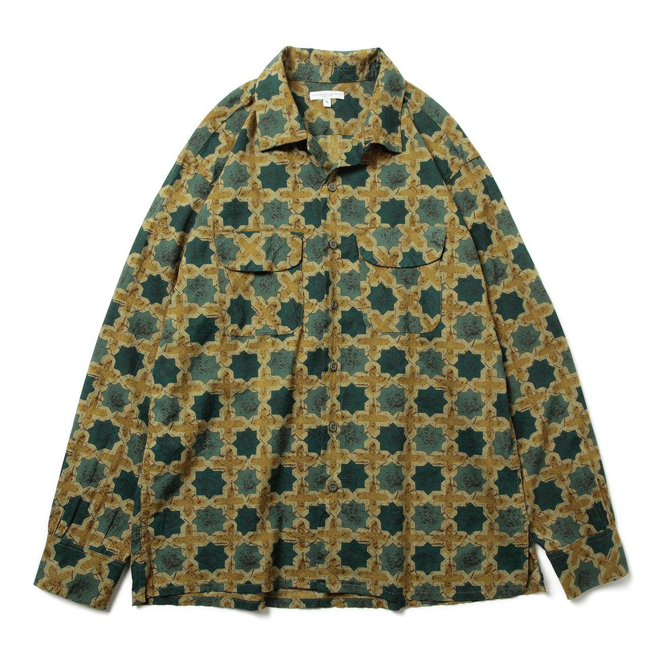 ENGINEERED GARMENTS Classic shirt cotton cross batik