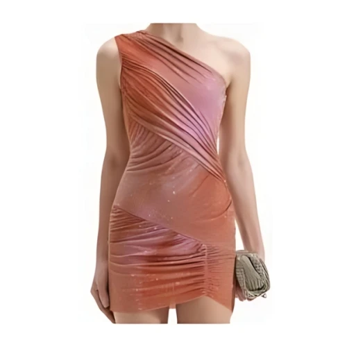 Self-Portrait ORANGE RHINESTONE MINI DRESS