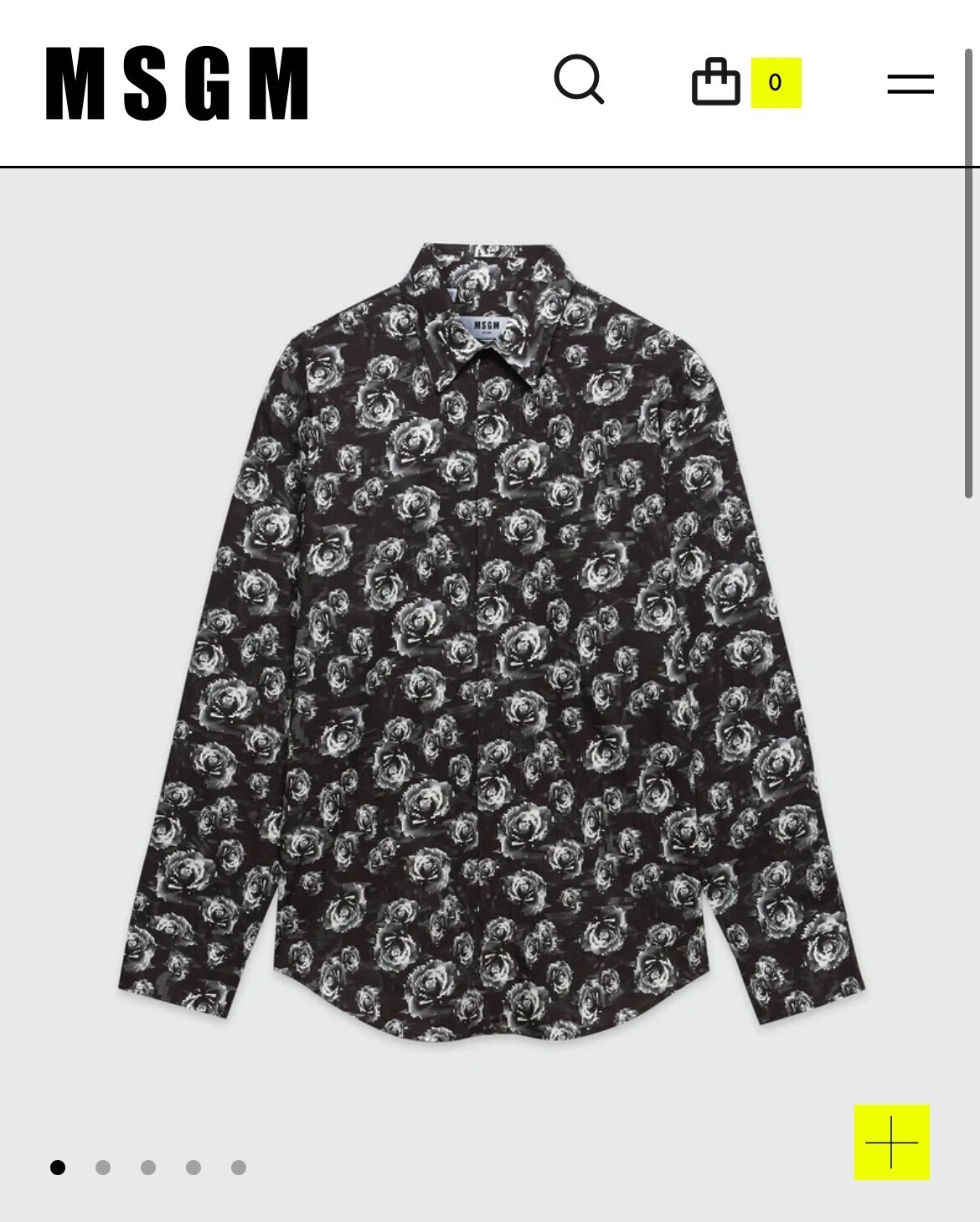 MSGM ローズシャツ