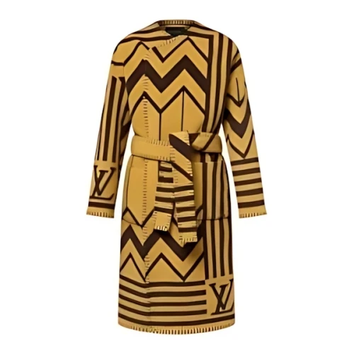 LOUIS VUITTON Wool And Cashmere Blend Blanket Coat