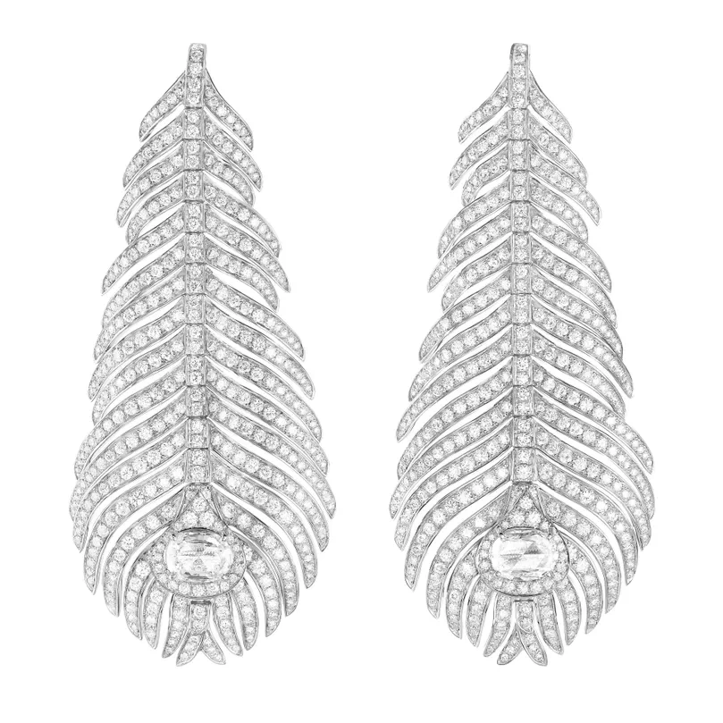 Boucheron PLUME DE PAON プリュム ドゥ パオン ペンダントイヤリング