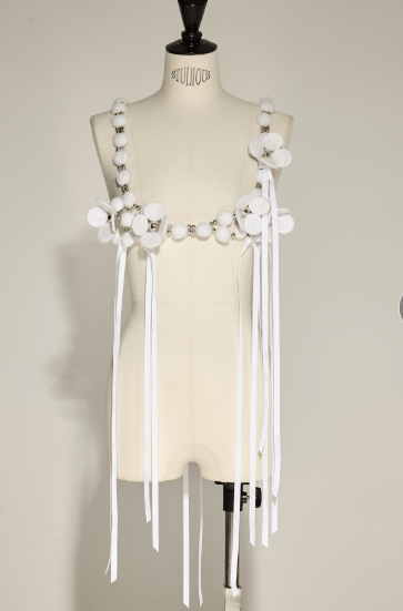 RIV NOBUHIKO RAMM BEAD BRA