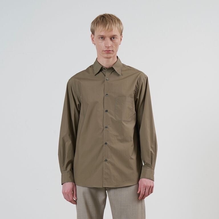 YOKE Cotton Typewriter Regular Collar Shirt