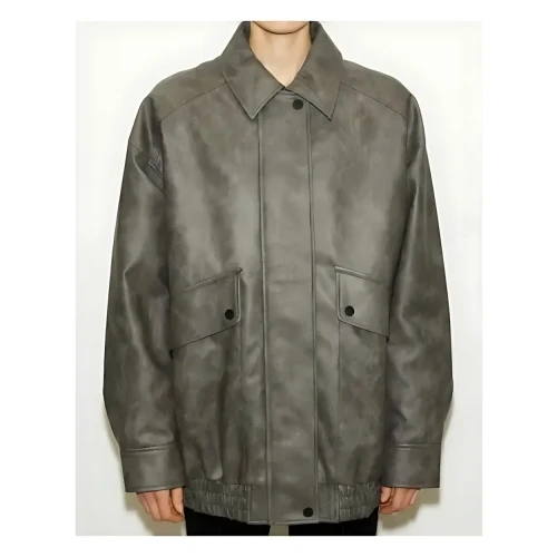 THROW by SLY F／LEATHER SWING TOP ブルゾン