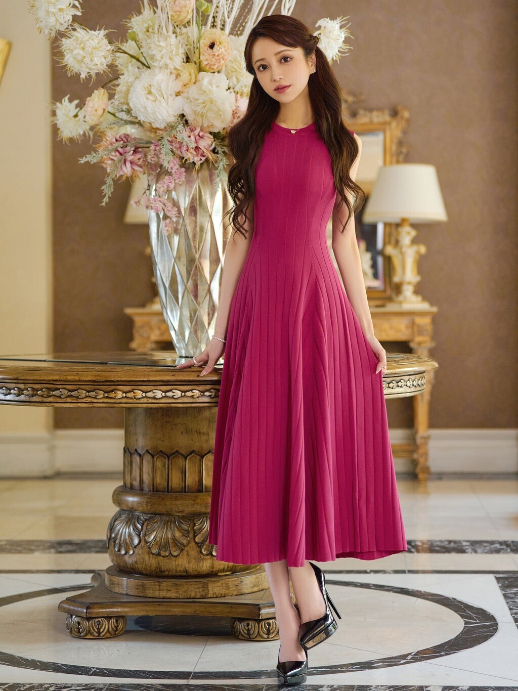 EmiriaWiz Raffine knit flare one-piece