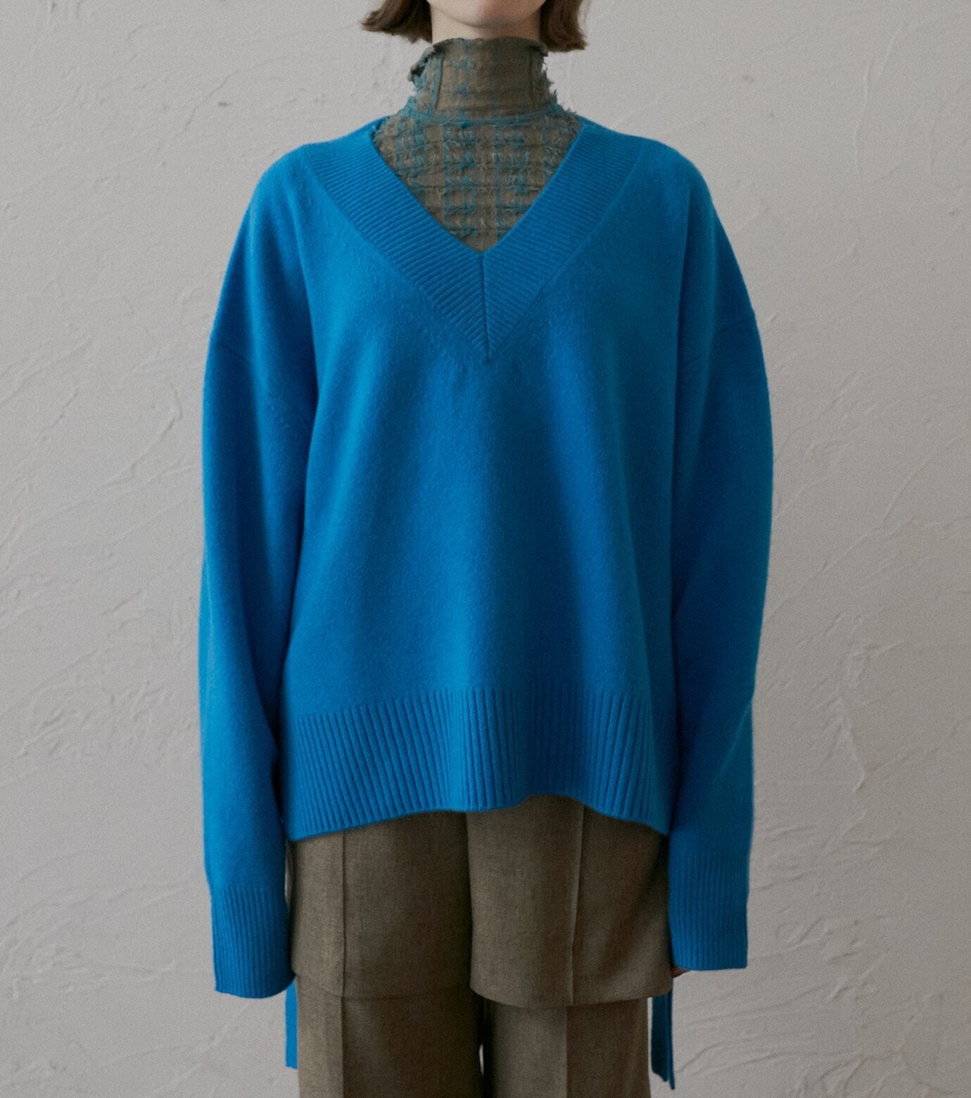 LE CIEL BLEU Wool Cashmere V Neck Knit
