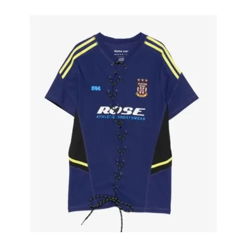 MARTINE ROSE レースアップ ストライプ Tシャツ