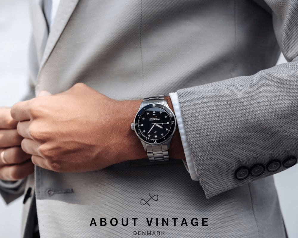 About Vintage 1926 Steel/Black 39mm (３連ブレス付き)