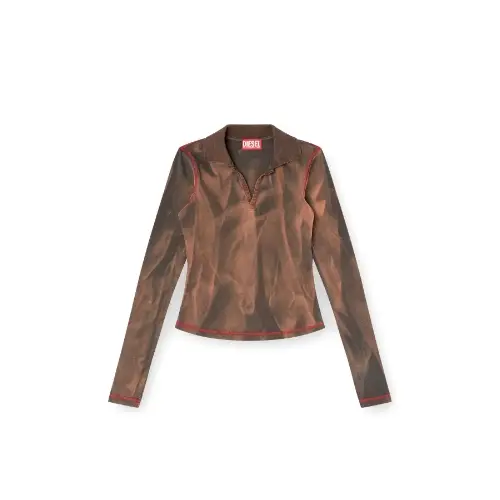 DIESEL 長袖トップ T-RIBS