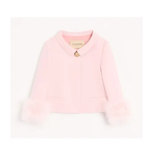 VALENTINO クレープクチュール フェザートリム ジャケット