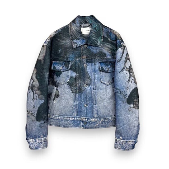 Feng Chen Wang FCW Neoprene Jacket In Creature Print
