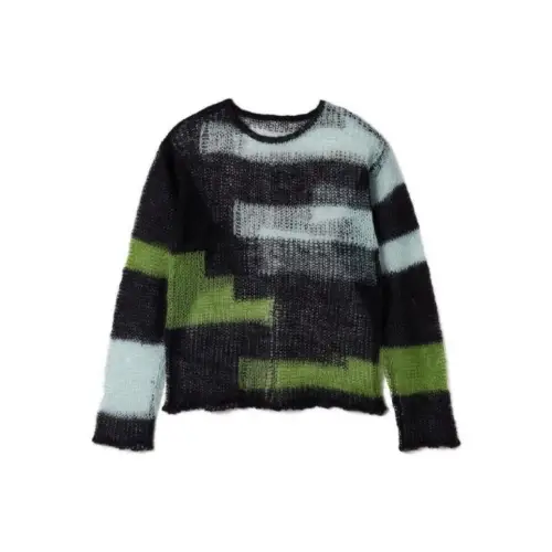soduk patchwork knit tops