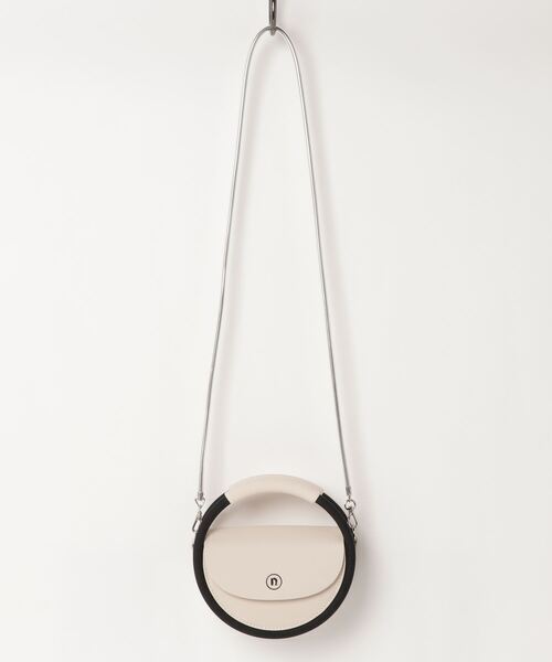 nana-nana HOOP RECYCLED LEATHER mini