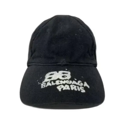 Balenciaga Black Dirty Paris Ball Cap