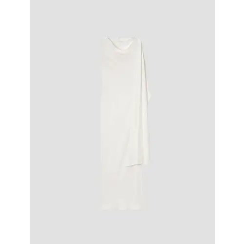 KANAKO SAKAI SCARF DETAILED SATIN DRESS