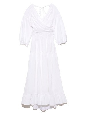 SNIDEL カシュクールロングワンピース