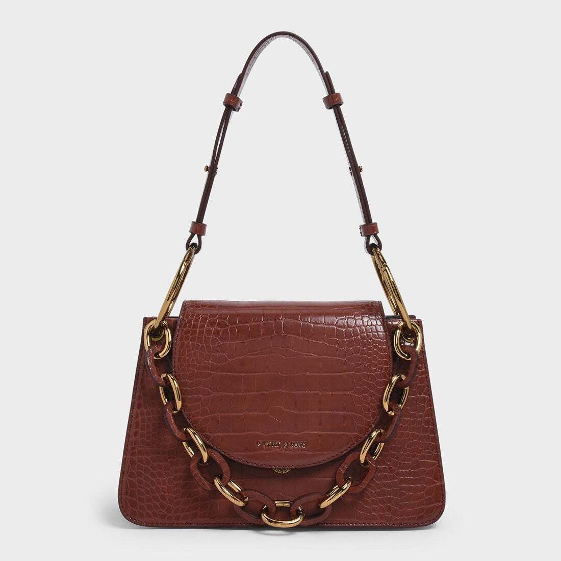 CHARLES & KEITH クロックエフェクト チャンキーチェーンバッグ