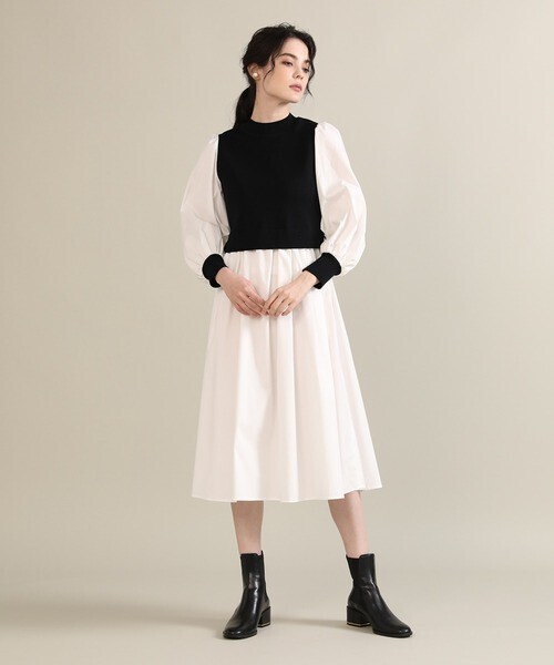M Maglie le cassetto ドッキングニットワンピース