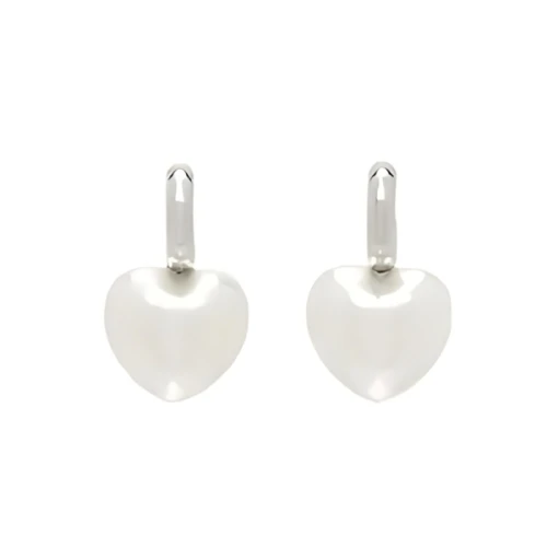Simone Rocha シルバーハートパールピアス
