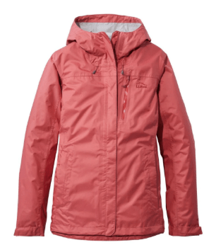 L.L.Bean women Trail Model Rain Jacket Sienna Brick