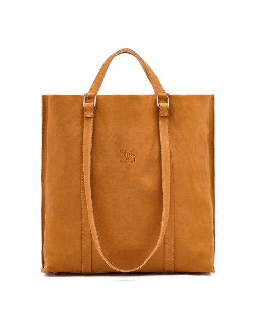 IL BISONTE ヴィンテージレザーカラーの女性用ハンドバッグ