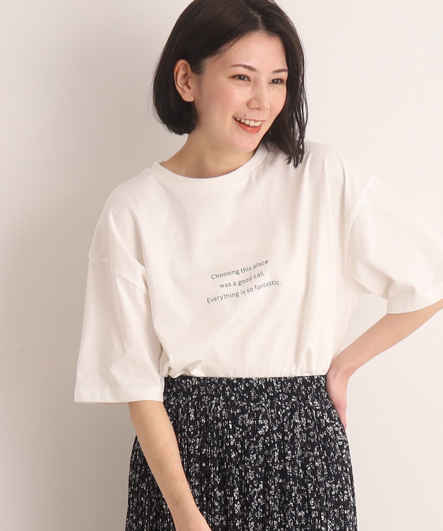 SHOO・LA・RUE 選べるプリント バリエーション 大人きれい 半袖Tシャツ