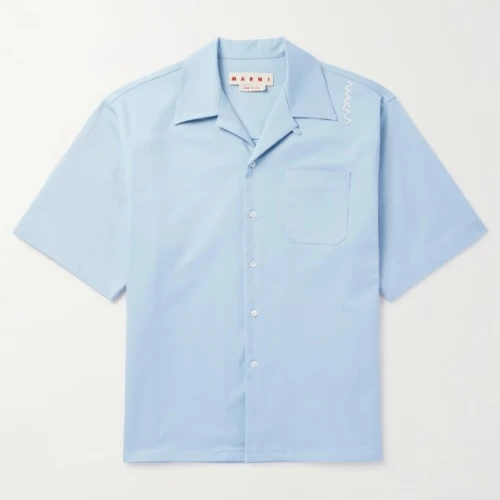MARNI TROPICAL WOOL SHORT SLEEVE SHIRT