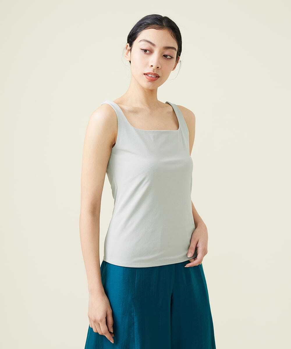 Sybilla スクエアネックタンクトップ