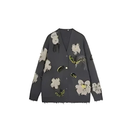 JNBY Vintage Floral-jacquard Cardigan / ジャカードカーディガン